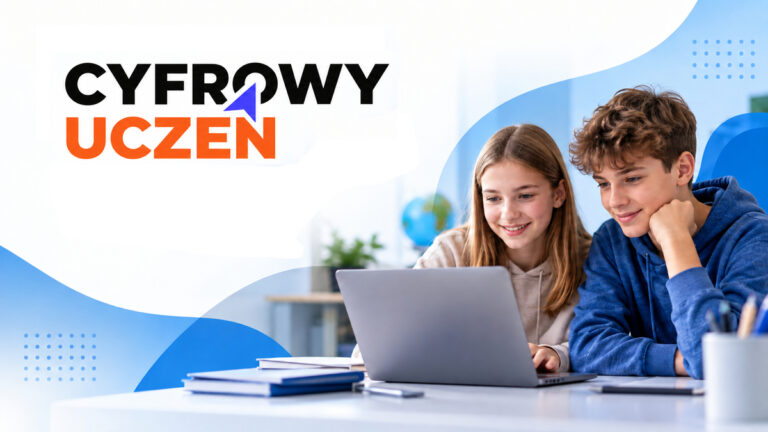 Grafika tematyczna związana z realizowanym Rządowym Programem „Cyfrowy Uczeń”